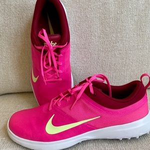 Nike Ladies Hot Pink Golf Shoes.